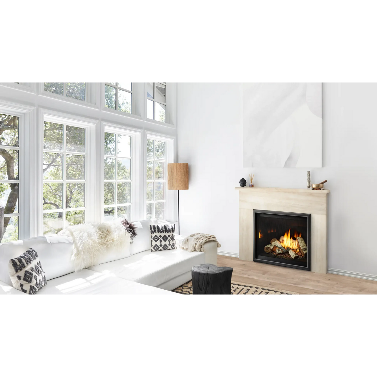 Heat & Glo 6KX 36" Direct Vent Gas Fireplace Top/Rear Vent with Intell ...