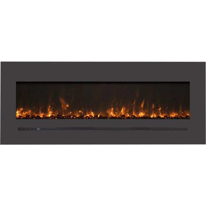 Amantii WM-FML-STL 88” Linear Electric Fireplace WM-FML-88-9623-STL