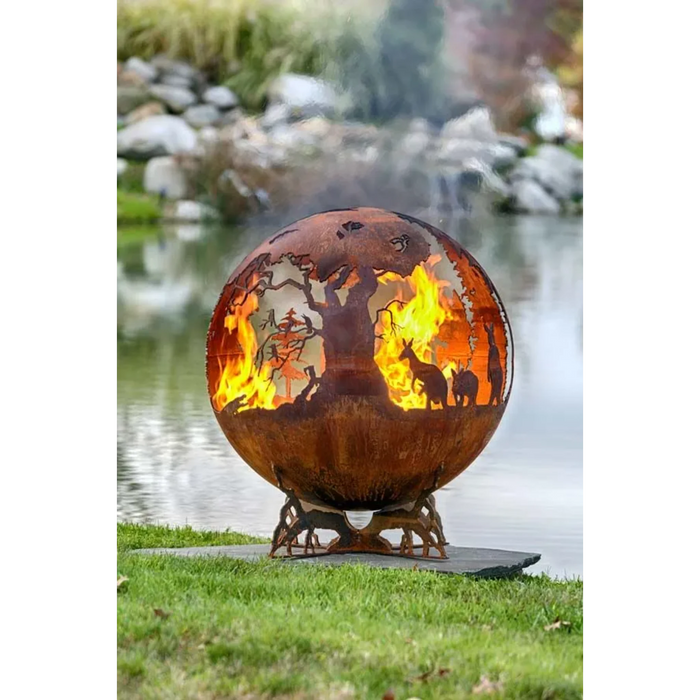The Fire Pit Gallery Down Under 37" Australia Sphere Craggy Tree Base 7010027-37D