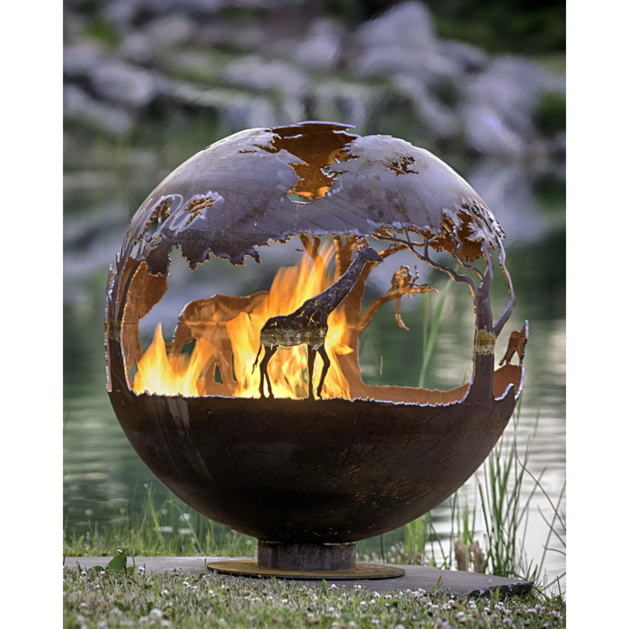 The Fire Pit Gallery African Safari 37" Flat Steel Base 7010038-37F