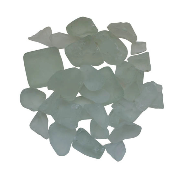 Amantii White Frosted Fire Glass Media – AMSF-GLASS-07