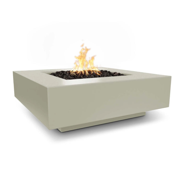 The Outdoor Plus Square Cabo Fire Pit 48" GFRC Concrete, Plug & Play Electronic Ignition OPT-CBSQ48EKIT