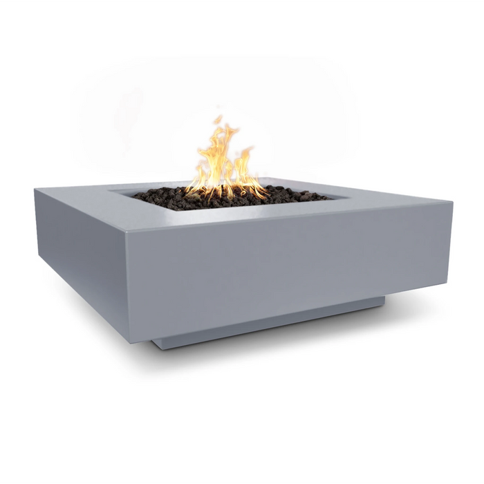 The Outdoor Plus Square Cabo Fire Pit 36" GFRC Concrete, Low Voltage Electronic Ignition OPT-CBSQ36E12V