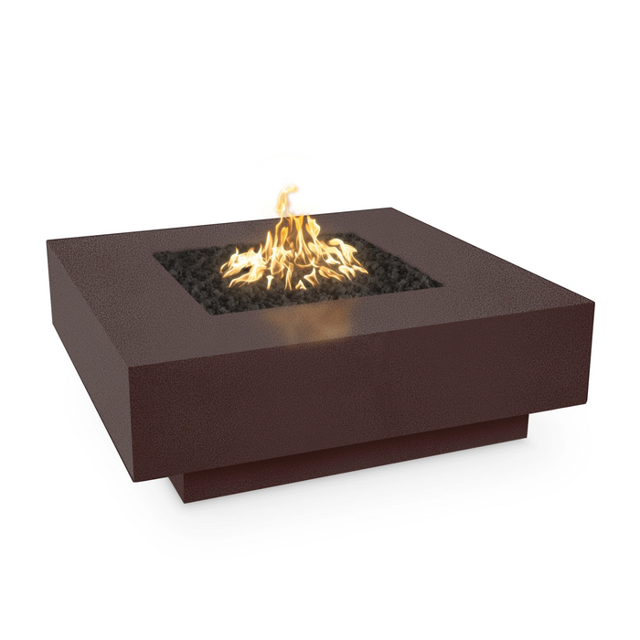 The Outdoor Plus Square Cabo Fire Pit 60" Powder Coated, Low Voltage Electronic Ignition OPT-CBSQ60PCE12V