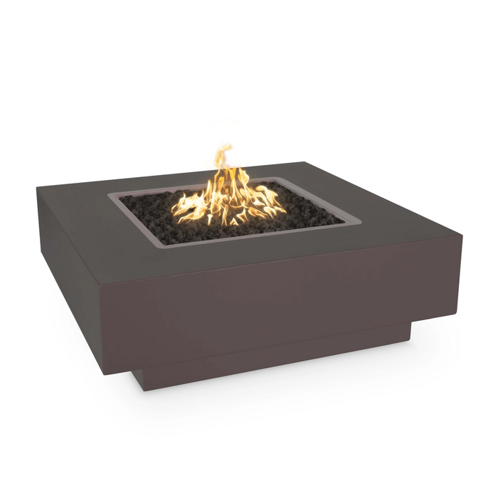 The Outdoor Plus Square Cabo Fire Pit 48" Powder Coated, Match Lit with Flame Sense OPT-CBSQ48PCFSML