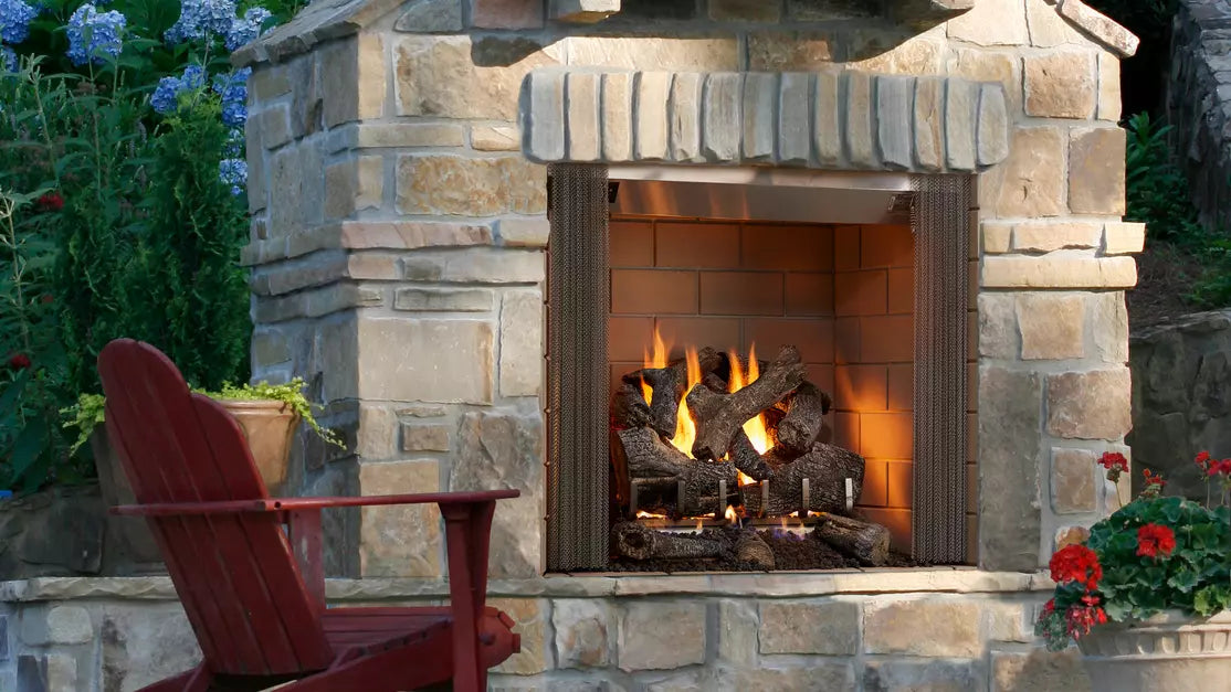 Heat & Glo Castlewood 42" Outdoor Wood Firebox ODCASTLEWD