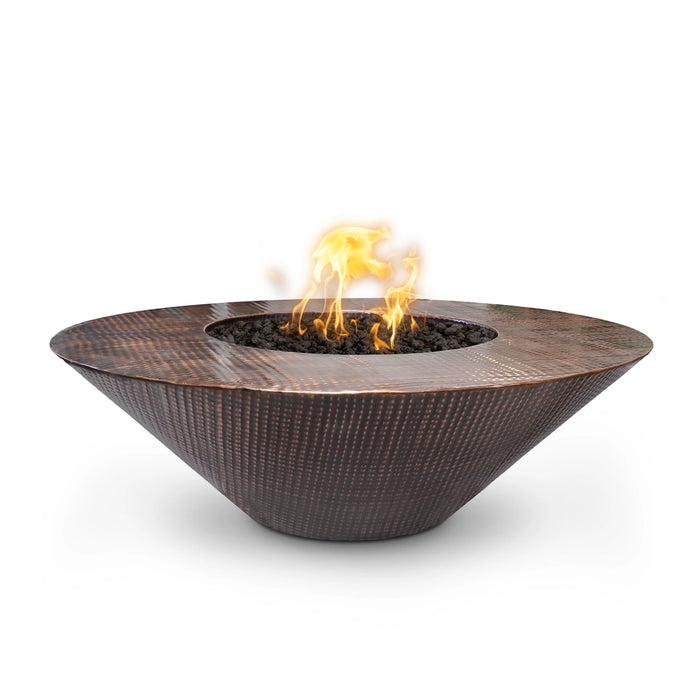 The Outdoor Plus Round Cazo Fire Pit 48" Copper, Plug & Play Electronic Ignition OPT-RS48EKIT