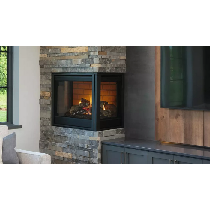 Heat & Glo COR-DV36IN 36" Corner Two-Sided Gas Fireplace