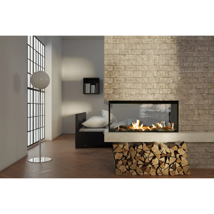 Sierra Flame Lyon 4-Sided See Through Gas Fireplace LYON-48-NG