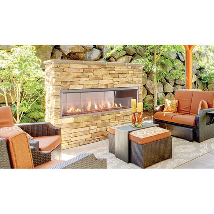 Superior VRE4660 60" Outdoor Vent Free Linear Gas Fireplace ODLVF60ZEN