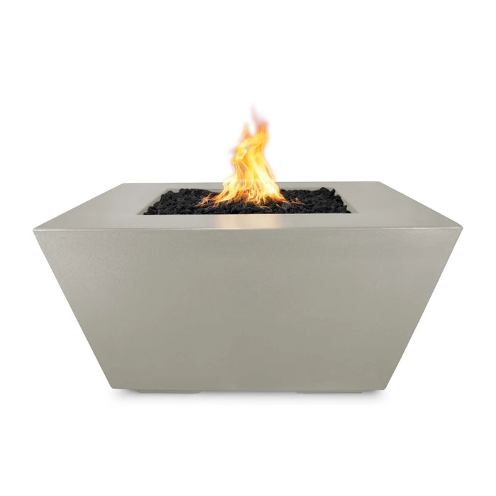 The Outdoor Plus Square Redan Fire Pit 36" Powder Coated Metal, Match Lit with Flame Sense OPT-SQPC36FSML