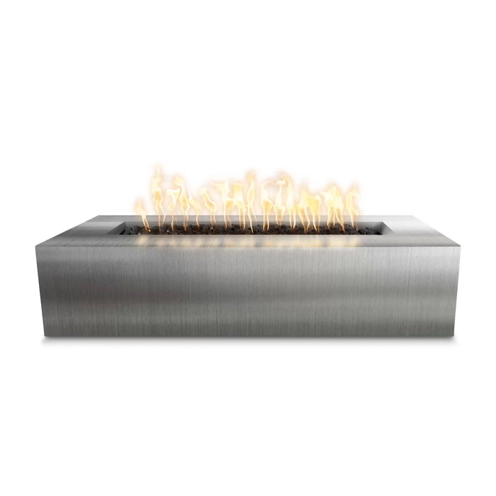 The Outdoor Plus Rectangular Regal Fire Pit 54" Copper, Plug & Play Electronic Ignition OPT-RGLCPR54EKIT