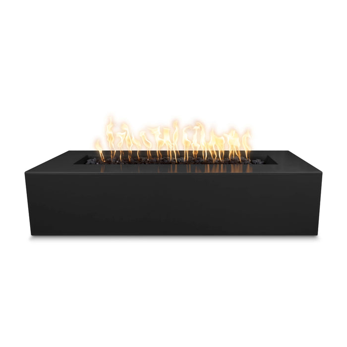 The Outdoor Plus Rectangular Regal Fire Pit 48" Powder Coated Metal, Spark Ignition with Flame Sense OPT-RGLPC48FSEN