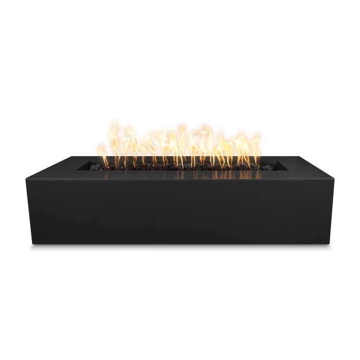 The Outdoor Plus Rectangular Regal Fire Pit 54" Powder Coated Metal, Low Voltage Electronic Ignition OPT-RGLPC54E12V