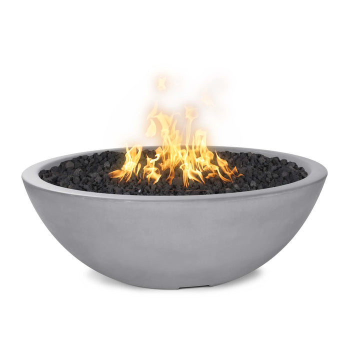 The Outdoor Plus Round Sedona Fire Pit 60" GFRC Concrete, Plug & Play Electronic Ignition OPT-SED60EKIT