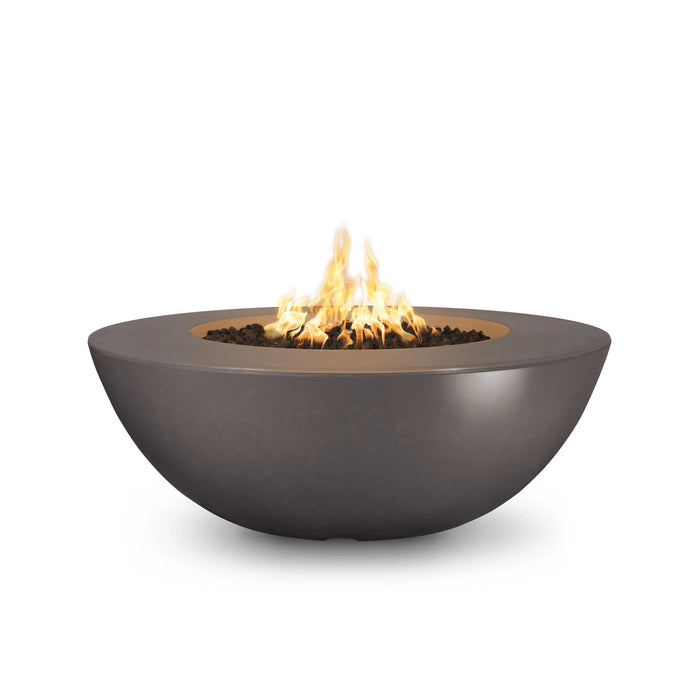 The Outdoor Plus Round Sedona Fire Pit 60" GFRC Concrete, Low Voltage Electronic Ignition OPT-SEDWL60E12V
