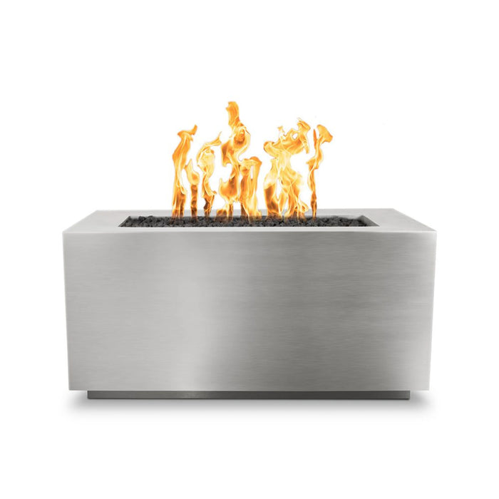 The Outdoor Plus Rectangular Pismo Fire Pit 60" Stainless Steel, Low Voltage Electronic Ignition OPT-R6024SSE12V