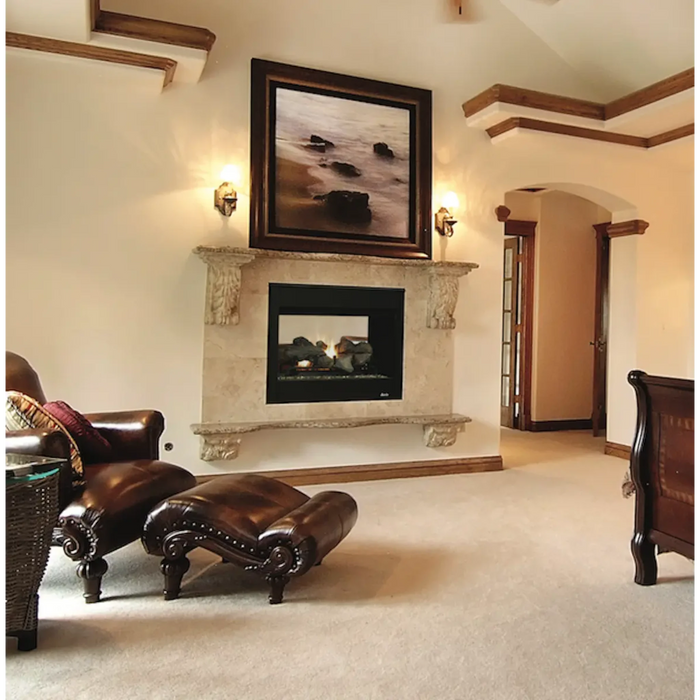 Superior DRT35ST 35" Direct Vent See-Through Gas Fireplace DRT35STDEN ...