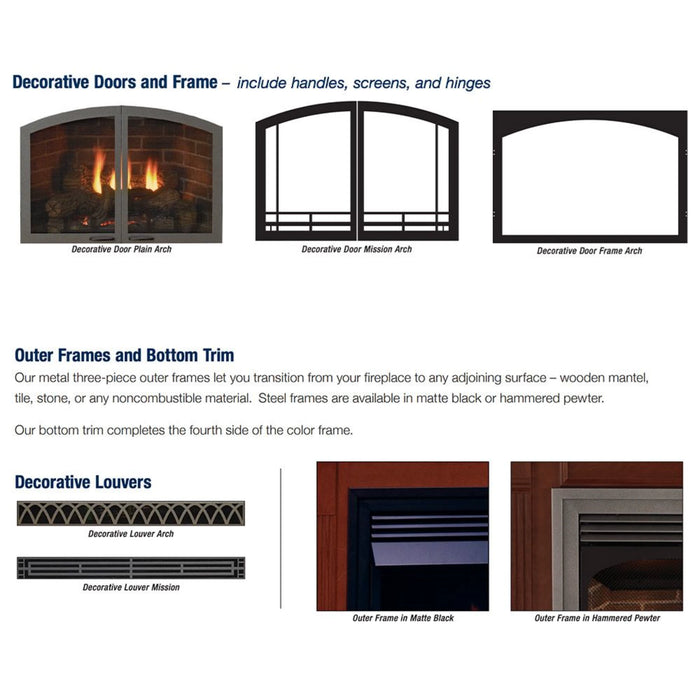 Empire Vail 32" Vent Free Fireplace with Slope Glaze Burner VFPA32BP